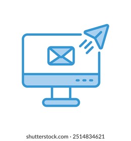 ícone Enviar e-mail ilustração de estoque de vetor