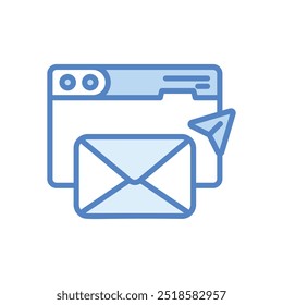 Send Mail icon vector stock illustration