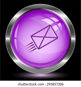 send mail. Internet button. Vector illustration.