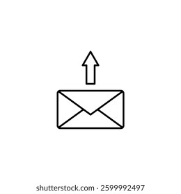 Send Mail line icon illustration vector icons