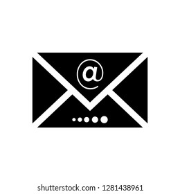 Send mail message or forward mail line art icon - Black