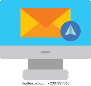 Send Mail vector icon. Can be used for printing, mobile and web applications.