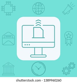 Send mail vector icon sign symbol