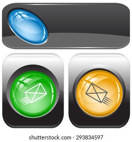send mail. Vector internet buttons.