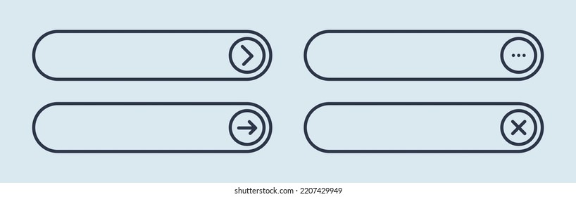 Send Message Box Interface. Blank Chat Box Vector Illustration.