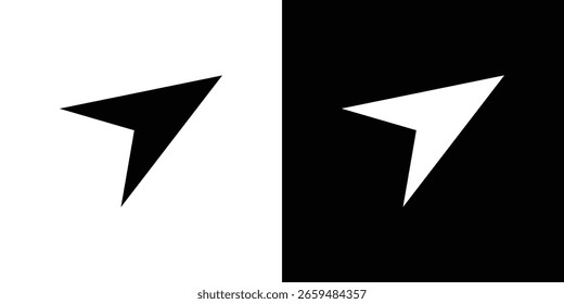 send Message icon black silhouette for web, and mobile app