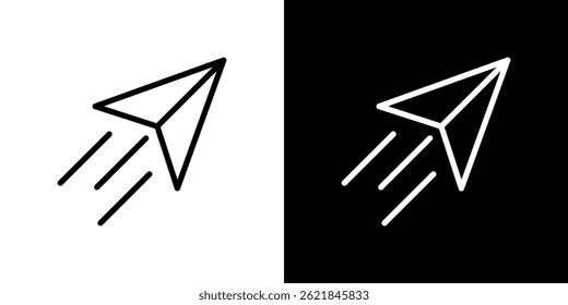 send Message icon concept stroke on white background
