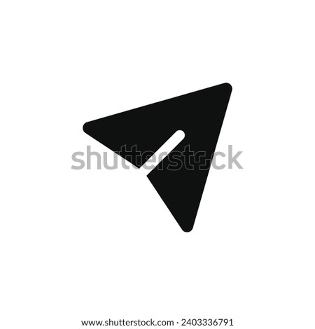 Send message icon isolated on white background