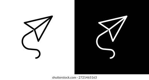 Enviar mensaje icono logo concept in strokes