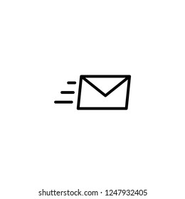 Send message icon. Mail sign