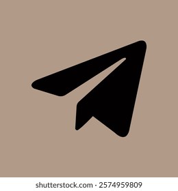 Send Message Icon on Pastel Background