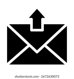 Icono de enviar mensaje. Símbolo de correo electrónico saliente. Enviando Vector de correspondencia. Ilustración de correo Cargar. EPS 10.