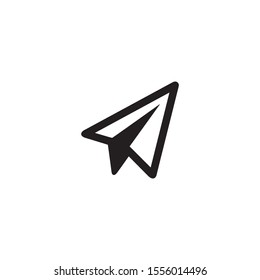 Send message icon, paper plane icon sign symbol - Vector