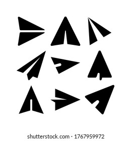 Send message icon, paper plane icon or logo isolated sign symbol vector illustration - Collection of high quality black style vector icons
