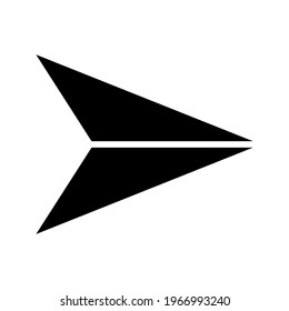 Send message icon, paper plane icon sign symbol