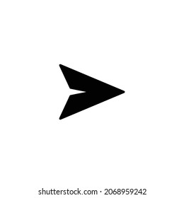Send message icon. Paper Plane sign vector for web site Computer and mobile app