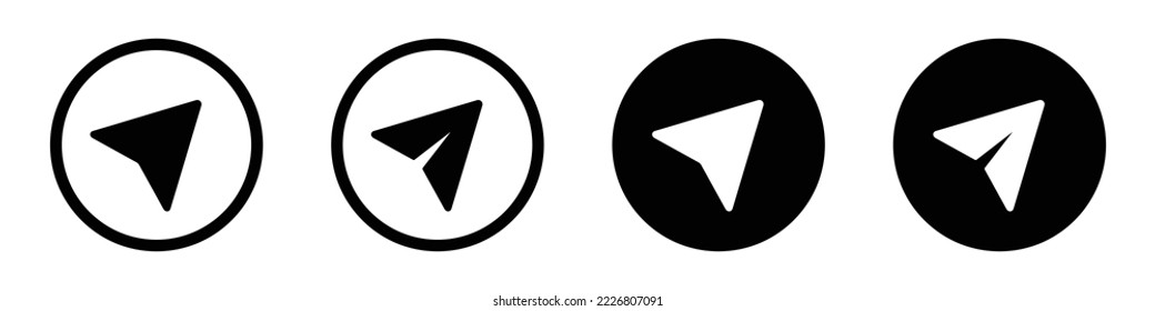 Send Message Icon. Paper Plane Icon, Vector Illustration