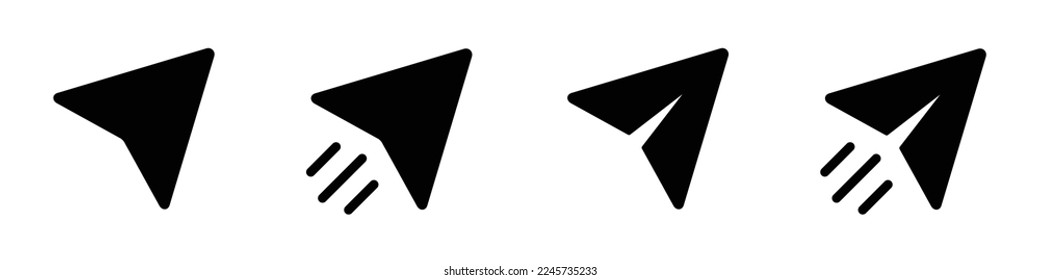 Send Message Icon. Paper Plane Icon, Vector Illustration