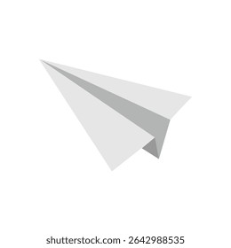 Send message icon. Paper plane symbol. Vector illustration isolated. EPS 10 .