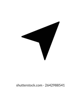 Send message icon. Paper plane symbol. Vector illustration isolated. EPS 10 .
