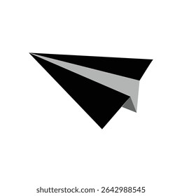 Send message icon. Paper plane symbol. Vector illustration isolated. EPS 10 .