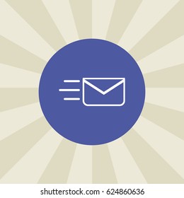 send message icon. sign design. background