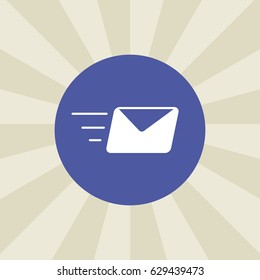 send message icon. sign design. background