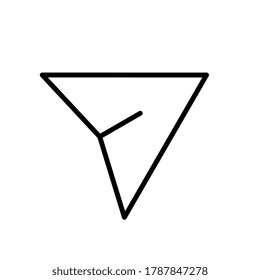 Send message icon symbol vector