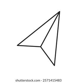 send Message Icon Thin line vector