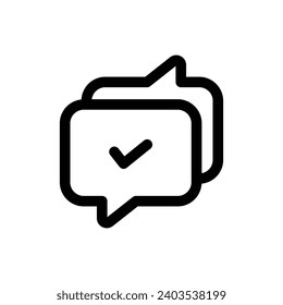 Send Message icon in trendy outline style isolated on white background. Send Message silhouette symbol for your website design, logo, app, etc.