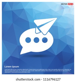Send Message Icon - vector icon