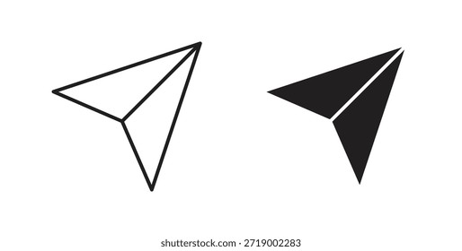 enviar Iconos de mensaje, símbolos de Vector. Signo plano lleno