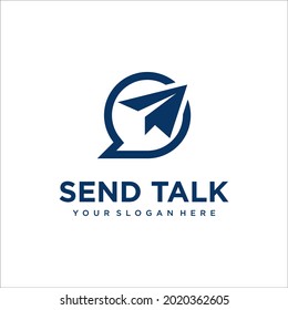 send message logo design vector