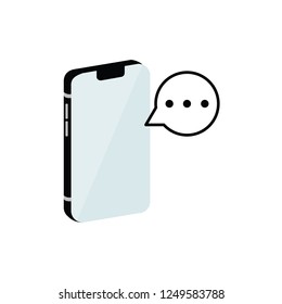 send message mobile phone concept.