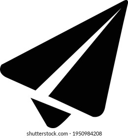 Send Message on Aeroplane vector icon	