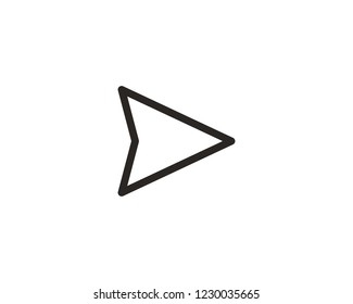 Send message, paper plane icon sign symbol