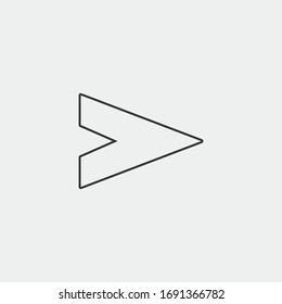 send message vector icon illustration sign