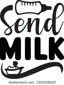 Milk Vector SVG Design senden