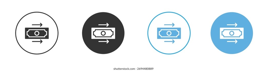 Enviar dinero icon Logo Plantilla Design set