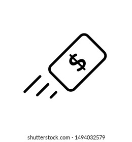 Send Money Icon Vector Logo Template Stock Vector (Royalty Free ...