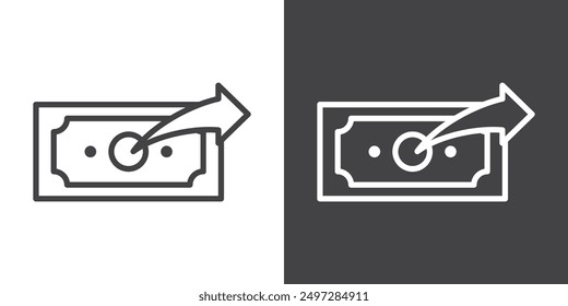 Send money icon vector logo set collection for web app ui