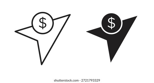 Envíe el icono del dinero para su diseño del Sitio web, logotipo, App, UI. EPS10
