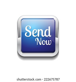 Send Now Blue Vector Icon Button