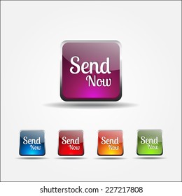 Send Now Colorful Vector Icon Design
