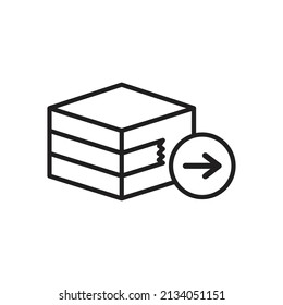 Send order package icon design vector illustration