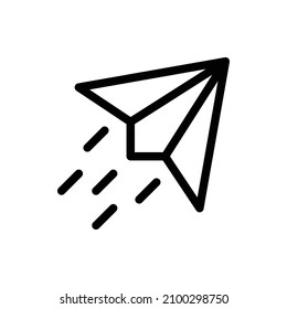 Enviar icono de esquema. Icono de envío