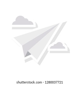 send paper plane message