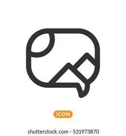Send Photo Message Vector Icon