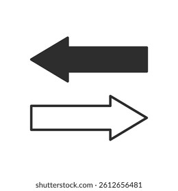 Send and receive arrow icons