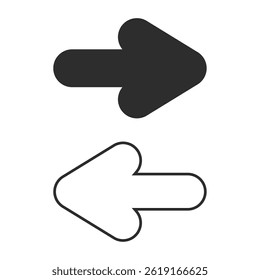 Enviar y recibir iconos de flecha